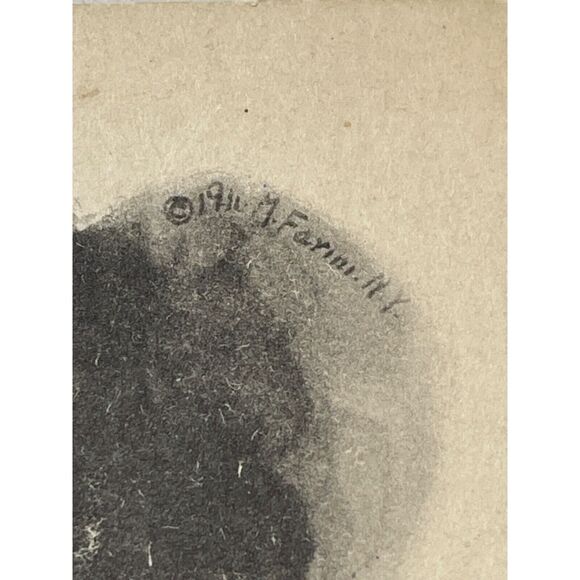 Halloween Postcard At Halloween Go Seek Your Fate 1911 May L Farini Candle Woman - Picture 4 of 12